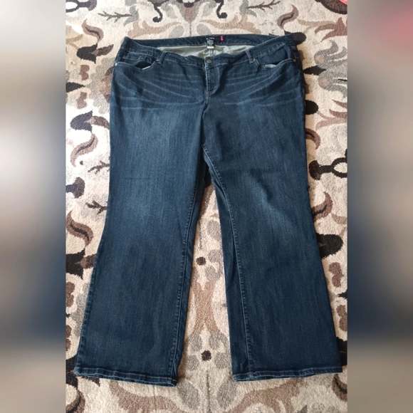 Torrid Feel The Fit Boyfriend Straight Vintage Stretch Blue Jeans Plus Sz 26R - Picture 1 of 14
